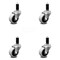 Service Caster 2 Inch Thermoplastic Rubber Wheel 1-1/8 Inch Expanding Stem Caster SCC, 4PK SCC-EX05S210-TPRS-118-4 - alternate 1